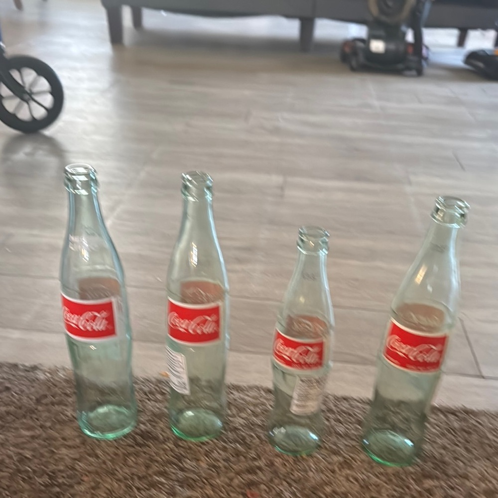 Coca-Cola Glass Bottles Set